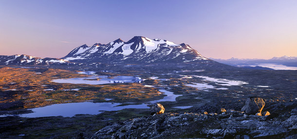 Mountain Ahkka in Laponia world heritage, 1998